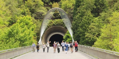 Miho Museum entrance, Japan